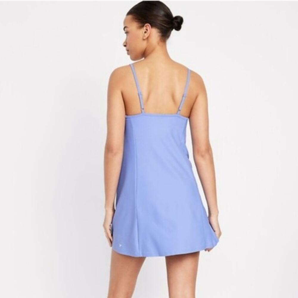 Old Navy Powder Blue Tennis Dress with shorts M Athetic Coastal Summer Beach NWT - Picture 4 of 16